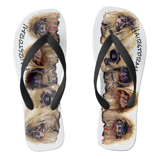 Tongs Heure d'été ! Flops à lèvres pour adultes, larges  (Semelle)