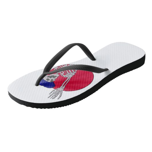 Tongs Hey Amis Cool et drôle Squelette (Incliné)