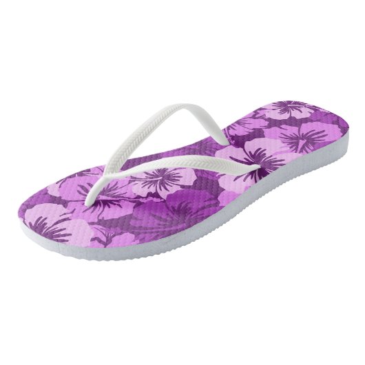 Tongs Hibiscus épopé Floral Hawaiian Aloha Shirt Imprime (Incliné)