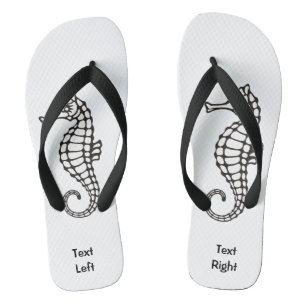 Tongs Hippocampe noir