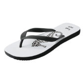 Tongs Hippocampe noir (Incliné)