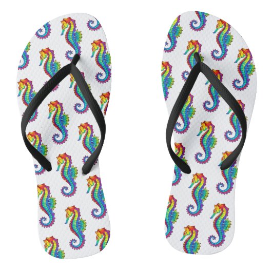 Tongs Hippocampe polygonal arc-en-ciel (Semelle)