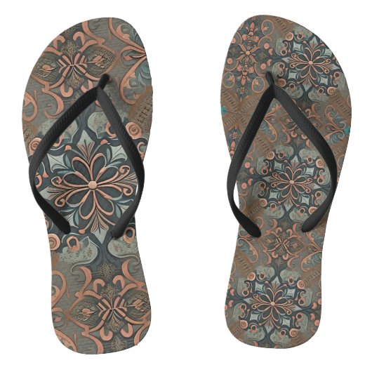 Tongs Homely cottage pattern (Semelle)
