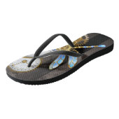 Tongs Horloge à vapeur avec libellule mécanique (Incliné)