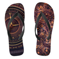 Horloge victorienne steampunk marron bleu engrenag