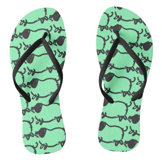 Tongs Humoristique 5 Cochon Année 2019 Choisir Couleur F (Semelle)