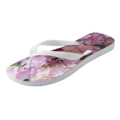 Tongs Hydrangea garden, rose, bleu, purple floral (Incliné)