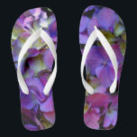 Tongs Hydrangée romantique violette<br><div class="desc">hydrangée bleu violet romantique - photo de mon jardin jardin</div>