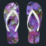 Tongs Hydrangée romantique violette<br><div class="desc">hydrangée bleu violet romantique - photo de mon jardin jardin</div>