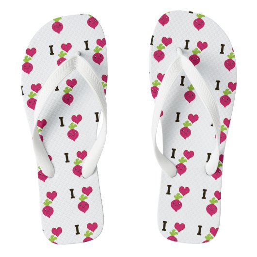 Tongs I Heart Beets (Semelle)