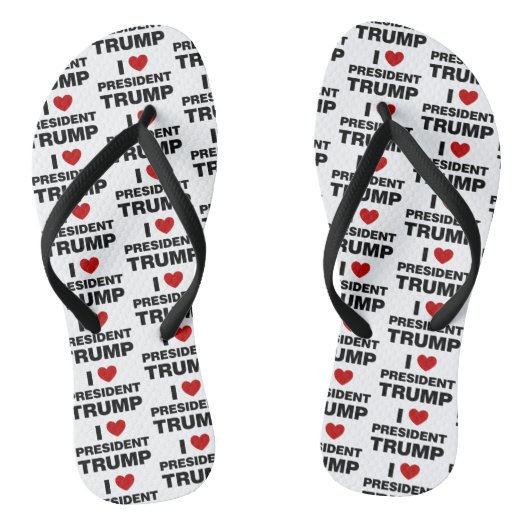 Tongs I Love Président Trump Heart (Semelle)