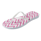 Tongs Ikat Chevron en rose | Sandales (Incliné)
