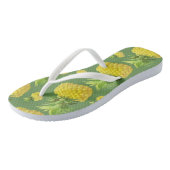 Tongs Illustration d'ananas (Incliné)