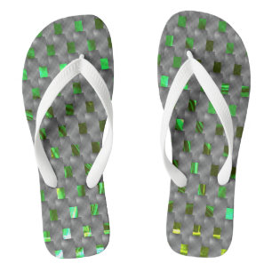 Tongs Image verte sous plaques grises, carrés oblongs ?