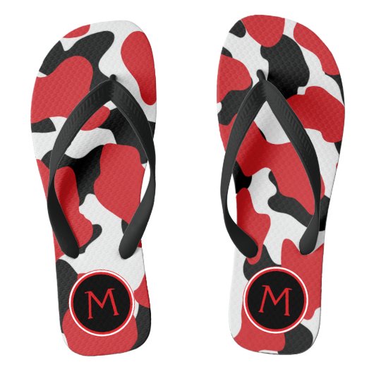 Tongs Impression de vache Monogram branchée (Semelle)