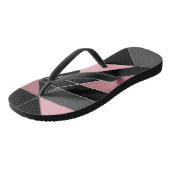 Tongs Impression géométrique moderne Abstraite (Incliné)