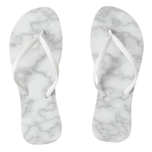 Tongs Impression Marbre blanc (Semelle)