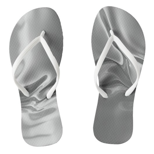 Tongs Impression numérique argent liquide (Semelle)
