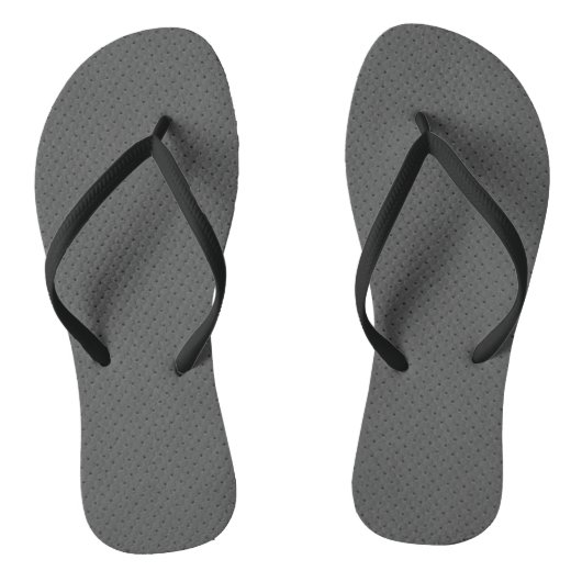 Tongs Impression numérique sur cuir gris perforé (Semelle)