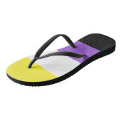 Tongs Indicateur de fierté non binaire (Incliné)