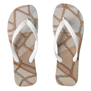 Tongs Internet cellulaire connexion beige