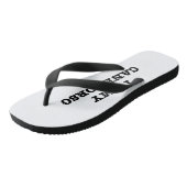 Tongs J'Ai Le Coeur De Mon Corse De Canne Flip Flops (Incliné)