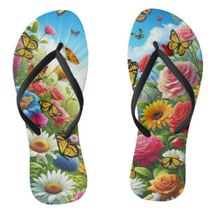 Tongs Jardin botanique de Bliss Floral