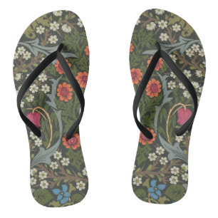 Tongs Jardin Fleur Classique d'Épine Noire de William Mo