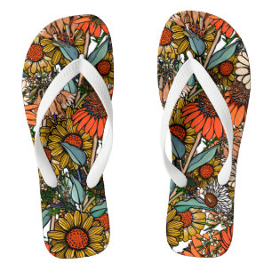 Tongs Jardin Fleur sauvage de l'Australie Bush