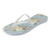 Tongs Jardin Peony motif floral (Incliné)