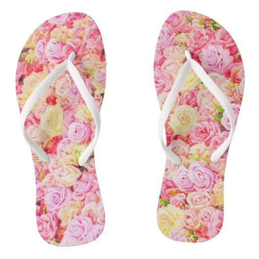 Tongs Jardin rose (Semelle)