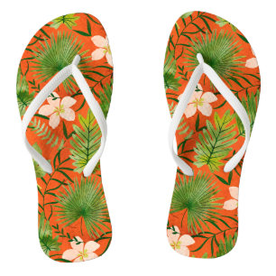 Tongs Jardin Tropical Hawaïen de Nalani Corail