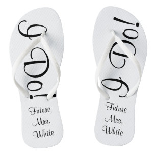 Tongs Je Le Fais ! Flip Flops de mariée le jour du maria