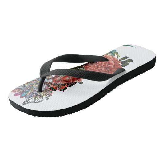 Tongs Je porte mon coeur sur ma semelle (Incliné)