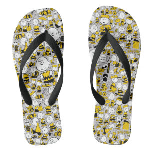 Tongs Je Suis Charlie Motif Brown