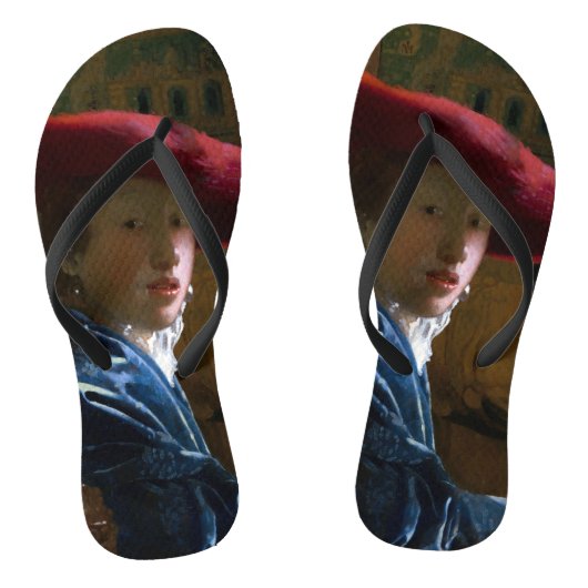 Tongs Johannes Vermeer - Fille avec un clin de fenêtre C (Semelle)