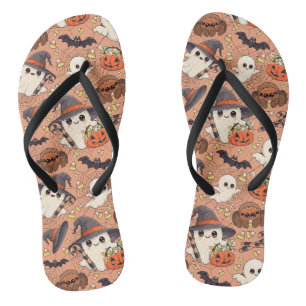 Tongs Joli fantôme de Halloween de style Kawaii