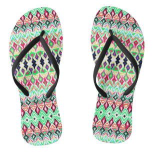 Tongs Joli motif coloré