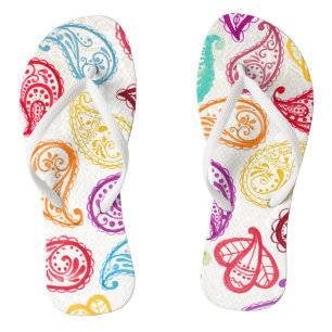 Tongs Joli Motif Paisley