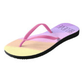 Tongs joli néon brillant brosse couleurs unicorne (Incliné)