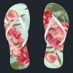 Tongs Joli Retro Flower Mode Chintz Peony n Bird<br><div class="desc">Les accessoires de mode assortis font un cadeau parfait pour une Douche Couple ou une Fête des mariées Party Present pour la mariée qui utilise cette suite d'invitation. Des pivoines à fleurs modernes et joliment rétro aux couleurs vives et fraîches, parfaites pour les mariages du printemps ou de l'été. Cette...</div>