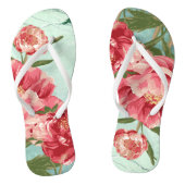 Tongs Joli Retro Flower Mode Chintz Peony n Bird (Semelle)