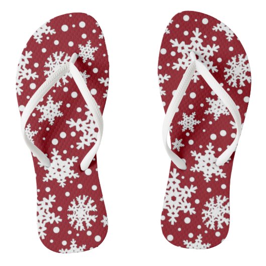 Tongs Joli Snowflakes de Noël (Semelle)