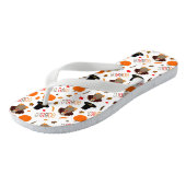 Tongs Joli Thanksgiving Motif Gobble Remercier (Incliné)