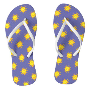 Tongs Joli visage Sun Beach Periwinkle Bleu tendance