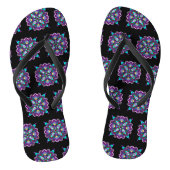 Tongs Jolie couleur violet Mandala Mystique (Semelle)