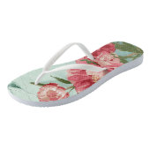 Tongs Jolie Fleur Rétro Bridesmaid Mariage Chintz (Incliné)