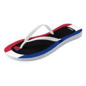 Tongs Jolie Samoa couleurs drapeau Patriotique (Incliné)