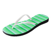 Tongs Jolies rayures vert aqua (Incliné)