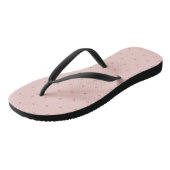 Tongs Jolis cœurs roses pastel (Incliné)